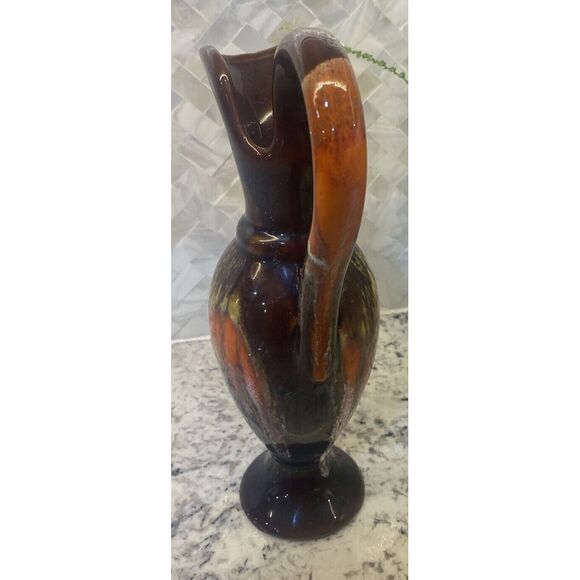 Vase Vintage Vallauris France Modernist Lava Emailliert 1950/60er - Picture 4 of 10